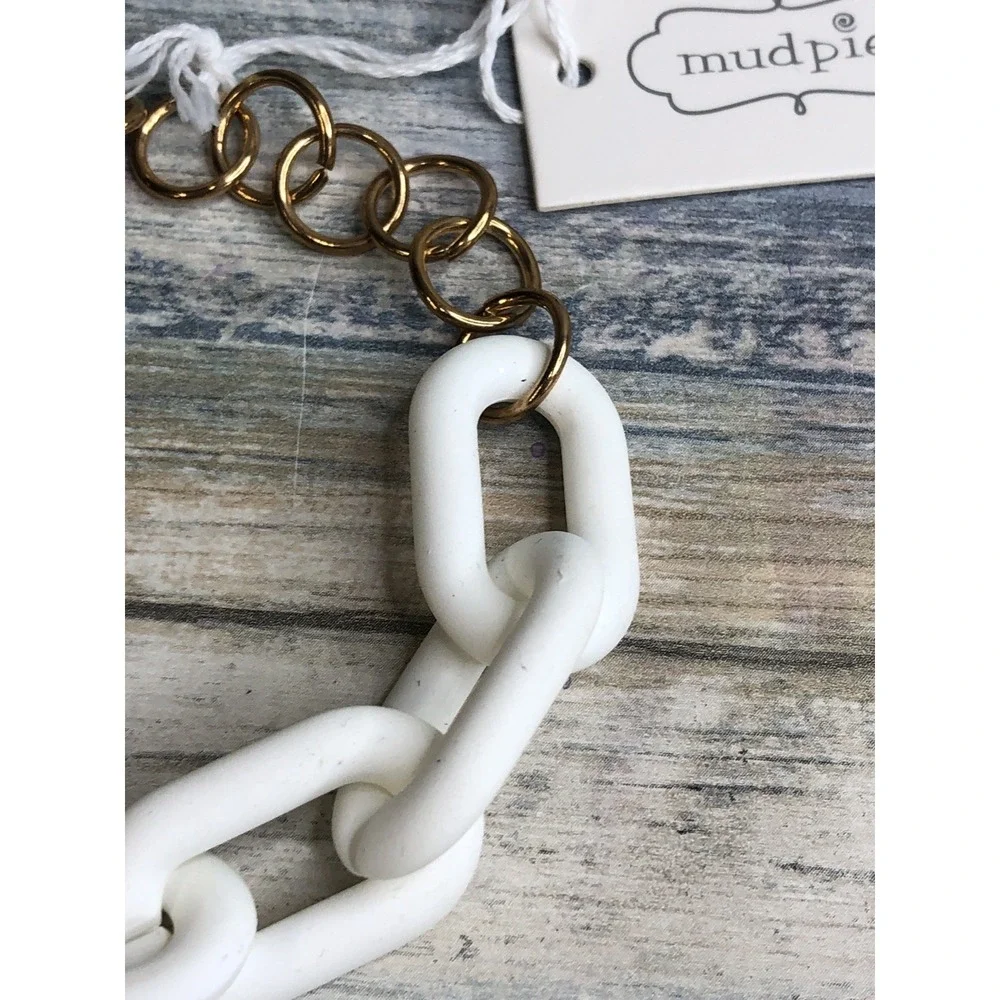 Black White‎ Link Chunky Bracelet 10